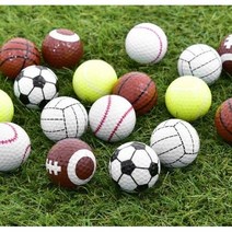 코비스 고반발 3구 국산 칼라 그림 캐릭터 비거리 골프공 (2피스), 럭비공