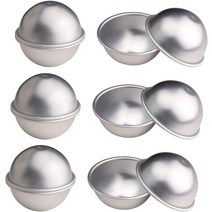 WARMBUY 12 Pcs DIY 메타l 배쓰 밤 Molds Set of 6