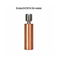 모든 금속 바이메탈 heatbreak 구리 티타늄 tc4 throat high temperature for creality 3d 프린터 cr10 s4 s5 ender 3 v2 en, 엔더3 cr10