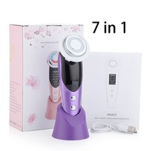 고주파마사지 피부관리기 뷰티디바이스 갈바닉 리프팅 탄력기기 얼굴 마사지 메조테라피 무선 주파수 장치 EMS 피부 강화 LED 케어 7 in 1, 04 7 in 1, 5.7 in 1, 1_3에 7