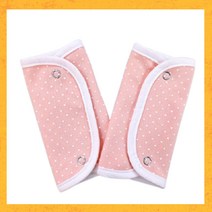 유모차 침받이 아기띠 턱받이 어깨 엄마 아기 순면 무형광 다이마루 양면 침받이 국내제작, 도트 스카이
