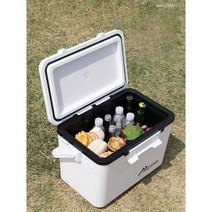 피크닉 캠핑 아이스박스 10L 20L 견고한바디, 10L 흰색