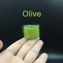 자이언트얀CONTEMPLATOR 12 색 거머리 모헤어 원사 caddis 요정 몸 꼬인 앙고라 플라이 묶는 스레드 깃발, 한개옵션1, 03 Olive