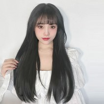 뿌이뿌이가발 러브미 생머리 피스 붙임머리 부분가발 똑딱이 여자 긴머리, 다크브라운, 1세트