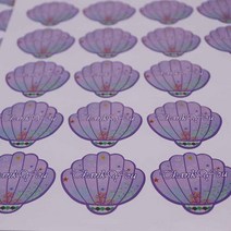 100 pcs diy pecti 모양 수제 상표 스티커 자주색 인쇄 백서 각자 접착 성 상표 508478mm 주문 비용 extr