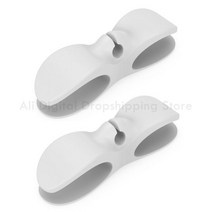 2/4pcs Wall Cable Winder Cord Wrapper Hooks Wire Organizer Wrap Protector Household Desk Tidy Organi, 2pcs White
