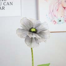 자이언트 플라워 인공 꽃 거대한 불꽃 놀이 Poppies 웨딩 장식 창 디스플레이 배경 사진 소품 아마 파티 공, 10 gray_02 40cm