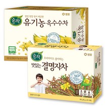 [jeil]순작 우리아이도 좋아하는 결명자차 160g 주전자용 + 순작 유기농 옥수수차 300g 주전자용 / 우체국소포발송