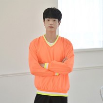 형광 바람막이 브이넥 티셔츠 4color (남여공용)