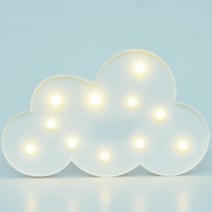 LED무드등 구름(화이트) 북유럽 마퀴라이트 취침등, 단품