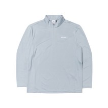 EIDER POP 멜란지 긴팔 짚업 티셔츠Cool Grey