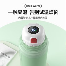 304 스테인레스 스틸 대용량 단열 컵 2000ml 주전자 보온병 병 2L 항온 아기 분유 외출용, [11] 말차그린 2000ML 스마트  304스테인리스