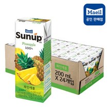 매일유업 썬업과일과즙주스 파인애플 200ml 24팩, 상세페이지 참조, 상세페이지 참조