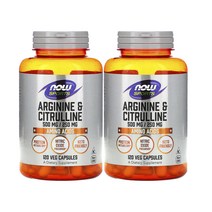 나우푸드 스포츠 아르기닌 시트룰린 120 베지캡슐 2팩