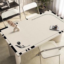 가죽 식탁매트 식탁 테이블 책상 보호필름 유리대용 가죽 방수 식탁매트, 60x120cm, C