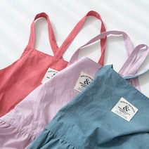 은은한감성 한이불 고밀도 면 앞치마 해피스마일, 딥블루
