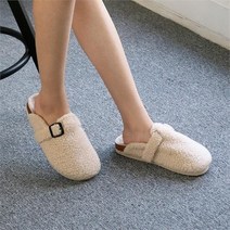 브이와이 VY 여자 클래식 양털 덤블 FUR FW 사무실화 슬리퍼