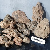 황호석 2kg 크기 혼합 발송 어항 장식 수석 / 아쿠아메이드