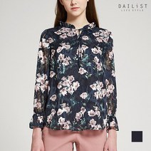 올리비아로렌 꽃 프린트 프릴 블라우스__MDBNLWS2311
