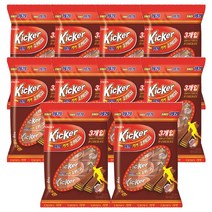 크라운 키커 초콜릿 3번들, 51g, 10개