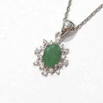 [블루케이] 에메랄드 러프 원석 목걸이 펜던트 n200402-06
