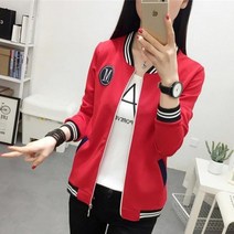 Mayfox 여성 야구점퍼 스타디움 캐주얼 예쁜 재킷