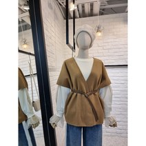 [반다리] 핸드메이드 벨트 세트 오버핏 아우터 조끼