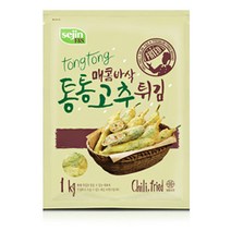 구슬떡볶이 한입 쏙 300g(구슬떡+어묵+소스), 1팩, 10)고추튀김1kg