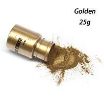 페인트 마커 컬러 금속 25g 미러 금속 질감 진주 가루 착색제 반짝이 대리석 안료 수지 염료 쥬얼리 DIY 만들기, 02 Golden