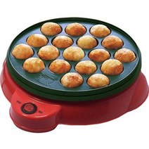 다목적쿠커 그릴 치비 마루코 베이킹 기계 가정용 전기 타코야키 메이커 문어 공 팬 전문 요리 도구, 미국+Red