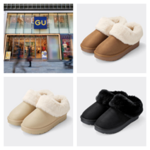 [시즌얼리특가] GU by 유니클로 웜 무톤 슬리퍼 털 슬라이드 3컬러 택1 348437