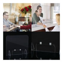 아크릴 투명 파티션 칸막이 도어 60X60 식당파티션 플라스틱가림막