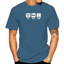 Men Clothing Eat Sleep Scoot Push Stunt Funny T Shirt 코튼 반팔 티셔츠 탑스 Camiseta 남성 의류, 06 Men navy blue_02 XS