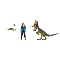 쥬라기 월드 도미니언 Claire 및 Dilophosaurus Human and Dino 배낭 with 2 액션 피규어