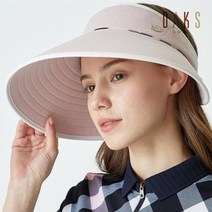닥스골프 [Comfort lifestyle] 핑 ping크 체크 시그니처 트래블형 빅 썬캡 DNHE1E402P2, Pink/XXX