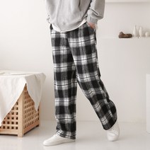 [1+1] 코디제이 남자 울와이드바지 M울타탄와이드팬츠 겨울밴딩바지 와이드팬츠 기모바지 빅사이즈 남녀공용 와이드핏