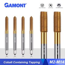 GAMONT 코발트 함유 탭 압출 탭핑머신 칩 프리 CNC 호환 머시닝 센터 M3 M4 M6 M8 M10 M 12 M16, [11] M14x2.0, [01] Ordinary