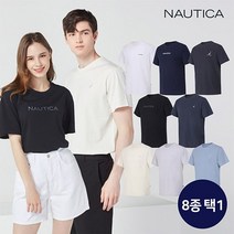 노티카 [NAUTICA] 노티카 남녀공용 베이직 반팔티셔츠 8종 택1
