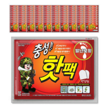 충성 KC 발난로형 핫팩 2p 20g, 100개