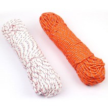 스트링 6mm x 50m 텐트로프 타프로프 텐트끈 타프끈, 스트링 화이트 6mm x 50m