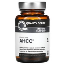 퀄리티오브라이프랩스 AHCC RX 300mg 소프트젤 60정, 2병