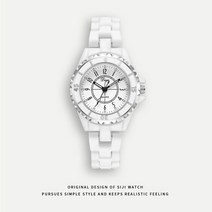 사계절 화이트 세라믹 워치 여학생 소향 ins풍 심플 무드 여성 석영 선물