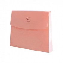 PVC 파일케이스(핑크) 스마일 A4, 상세페이지 참조