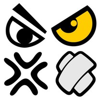자동차 오토바이 후미 추돌 방지 스크래치 가림 반사 스티커 모음, 반창고 10매세트, 혼합세트, 화이트