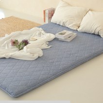 3단 접이식 매트리스 단단한 바닥토퍼 침대 원룸 저가 매트 수면 허리디스크 싱글 더블 퀸 3색