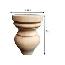 1PC 8/10/12cm Wood Furniture Leg Feet Replacement Support for TeaTable Cabinet TV Stands Coffee Tabl, CHINA, 8x5.5cm