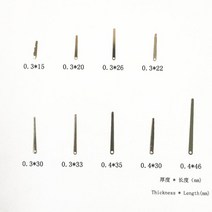 리프 스프링 색소폰 클라리넷 오보에 플루트 바순 피컬러 관악기 5 피스, 09 thick0.4 length46