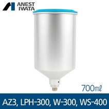 아네스트 이와타 WS-400(슈퍼노바) W-300 LPH-300 AZ3 (중앙 중력식) 알루미늄컵 700ml