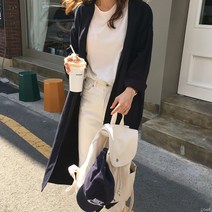 해피앤걸 여성블라우스 난닝구 여성의류여자 간절기 봄 로브스타일 셔츠 허리스트링 루즈핏