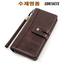 수제명품 CONTACTS 통가죽 린폴 남성장지갑 남자지갑 카드지갑 남자장지갑 핸드폰지갑